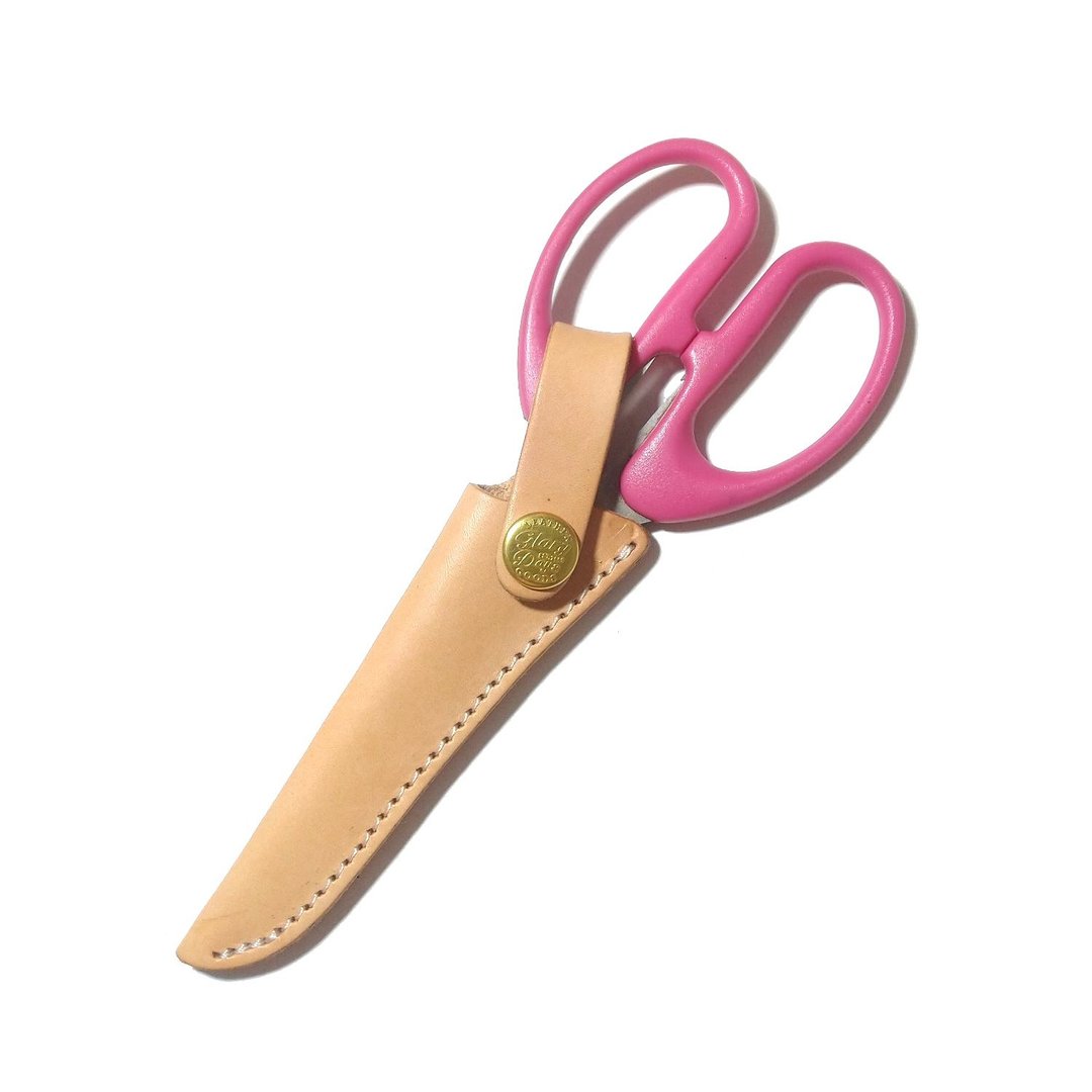 Leather scissors case - 皮革剪刀套 /  保护心爱的工具 - 剪刀/拆信刀 - 真皮 橘色