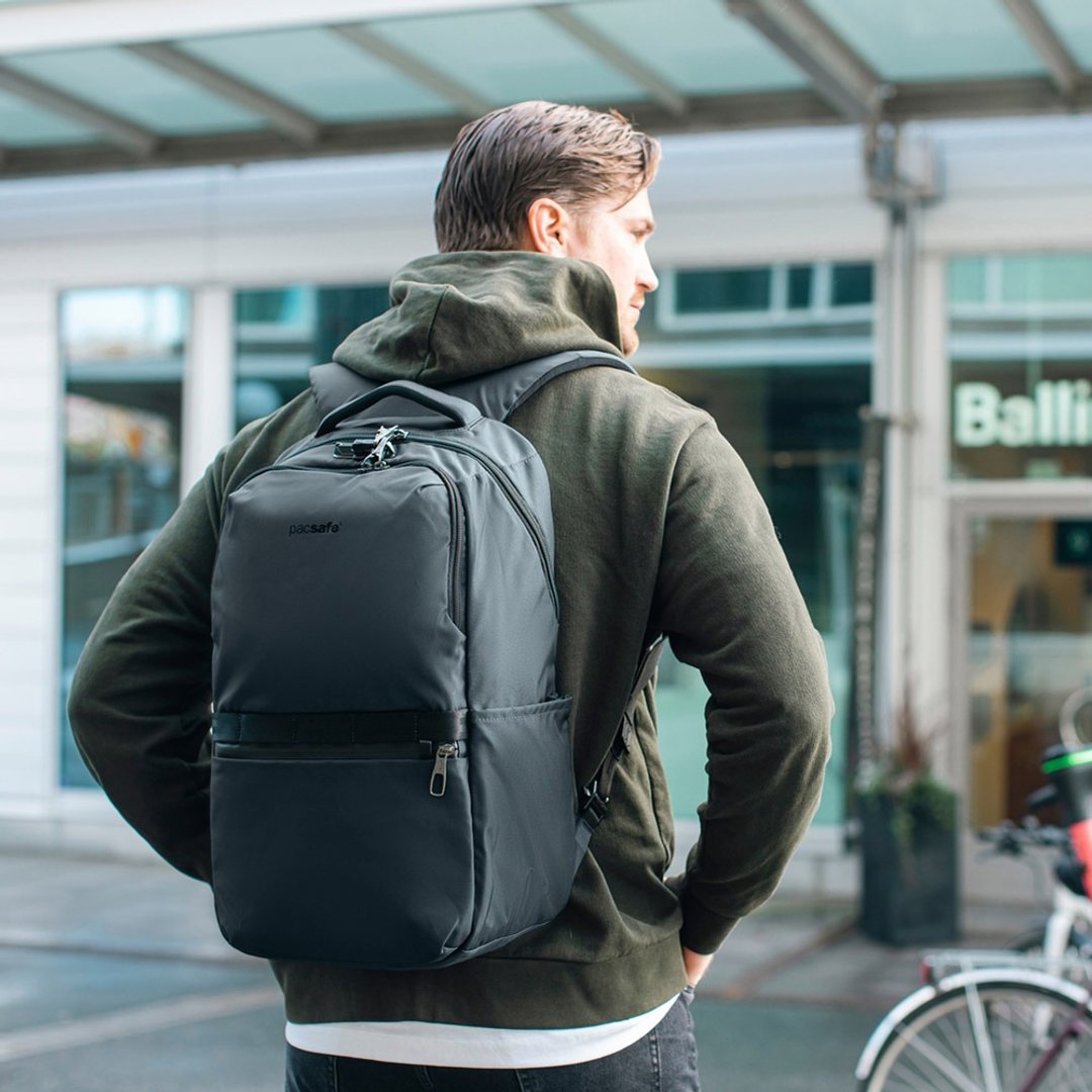 Pacsafe Metrosafe X | 五大专利防盗 后背包 25L 岩石灰 #30645 - 后背包/双肩包 - 环保材料 灰色