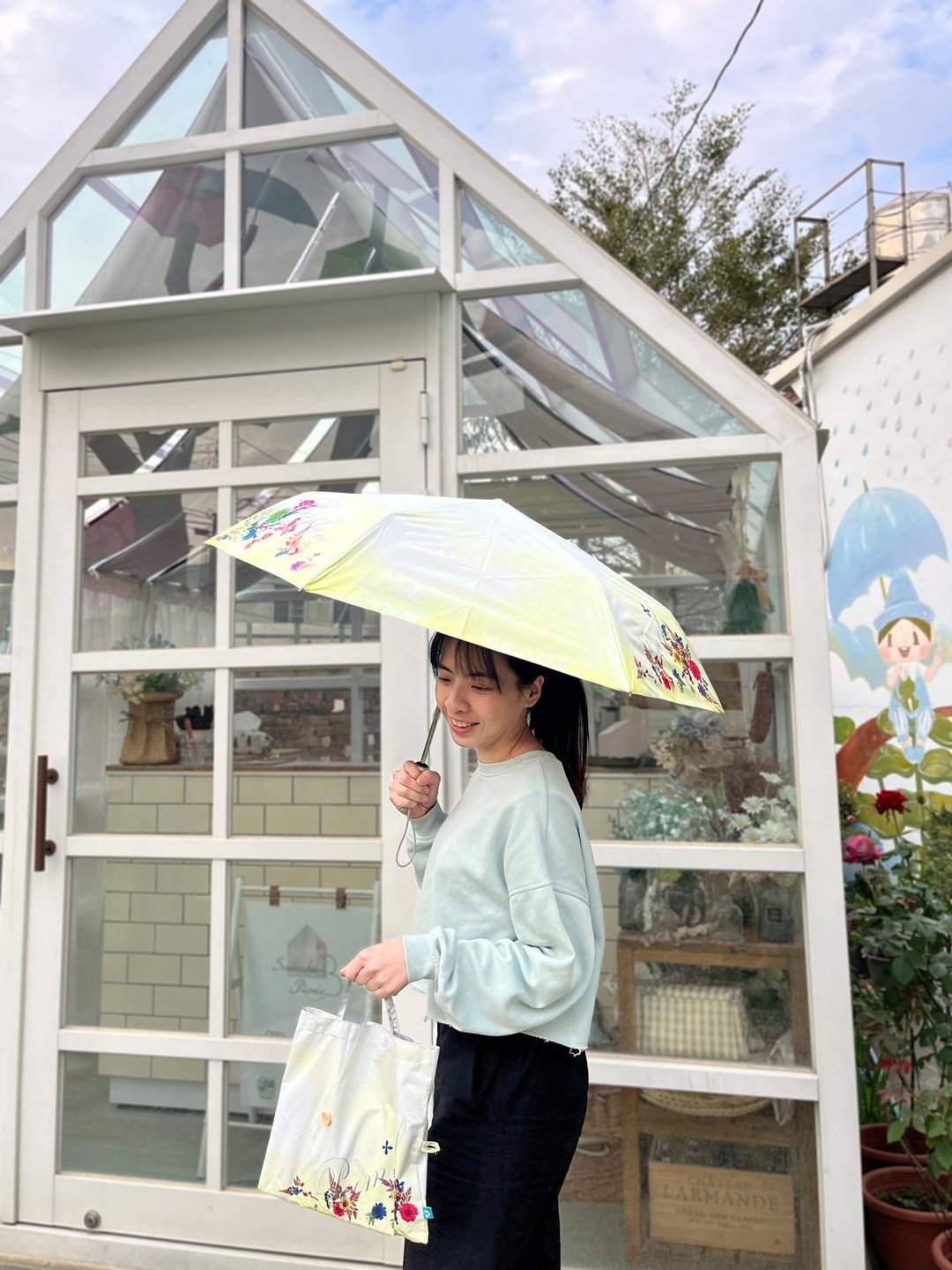 春神的诗篇自动伞|附小提袋|21寸|台湾福懋伞布(防晒/抗UV/防风) - 雨伞/雨衣 - 防水材质 多色