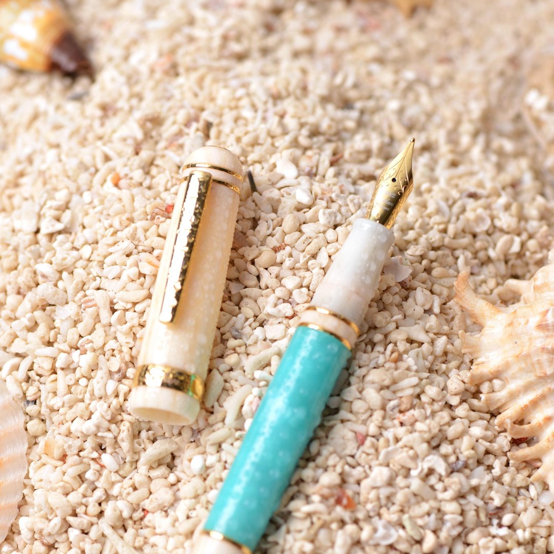 【钢笔】青湖 | 清爽土耳其绿 开运文具 可定制 24小时出货 - 钢笔 - 压克力 蓝色