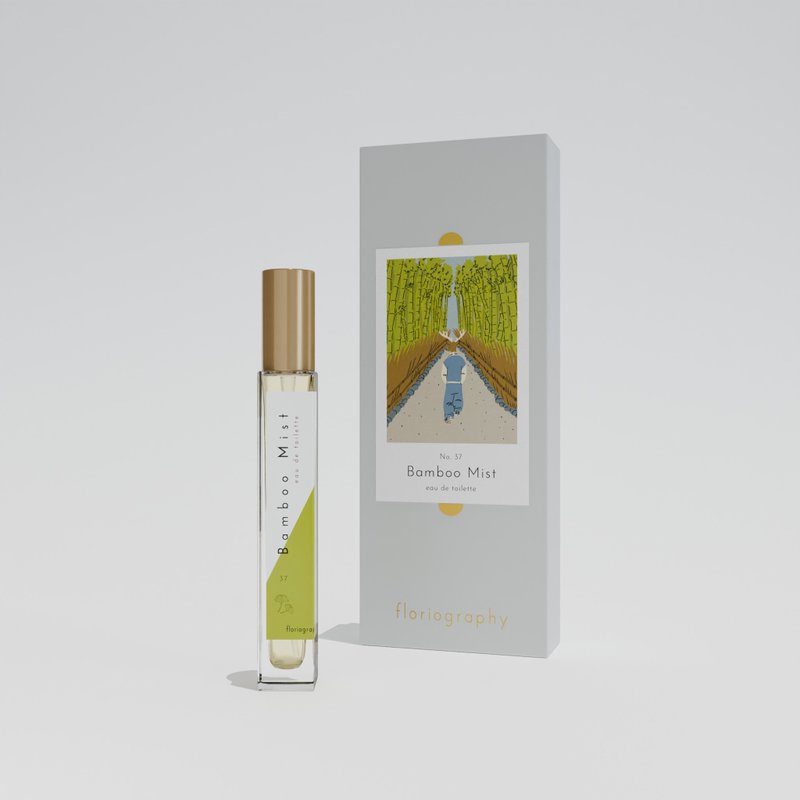 【No. 37 竹林初雾】香水|竹|甜瓜|姜|叶子|薄雾|檀香|广藿香 - 香水/香膏 - 其他材质 黄色
