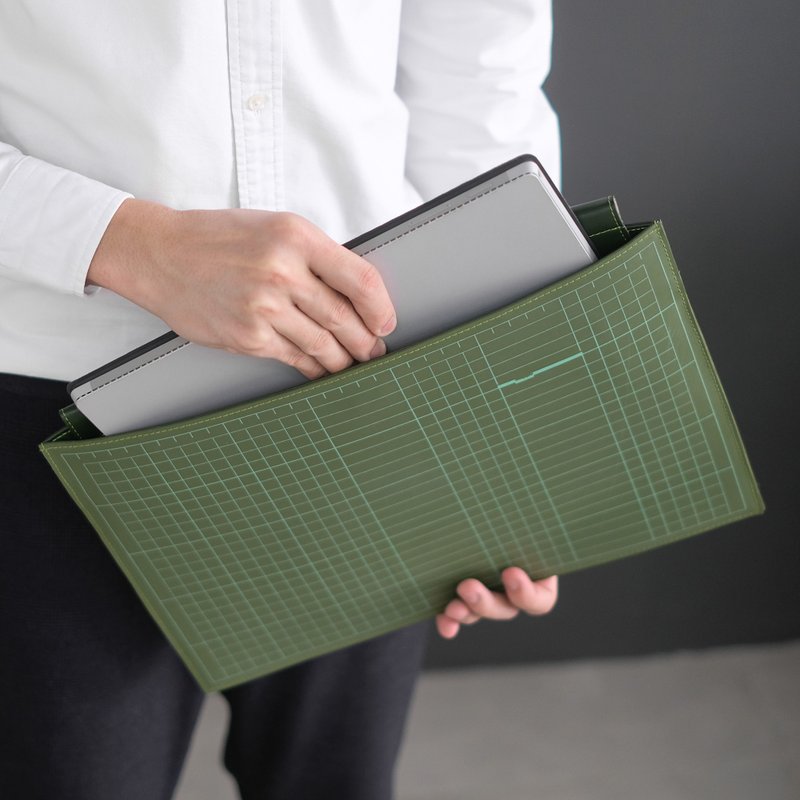 HARDEN 13inch Computer Case - FOREST GREEN-GREEN - 电脑包 - 乳胶 绿色