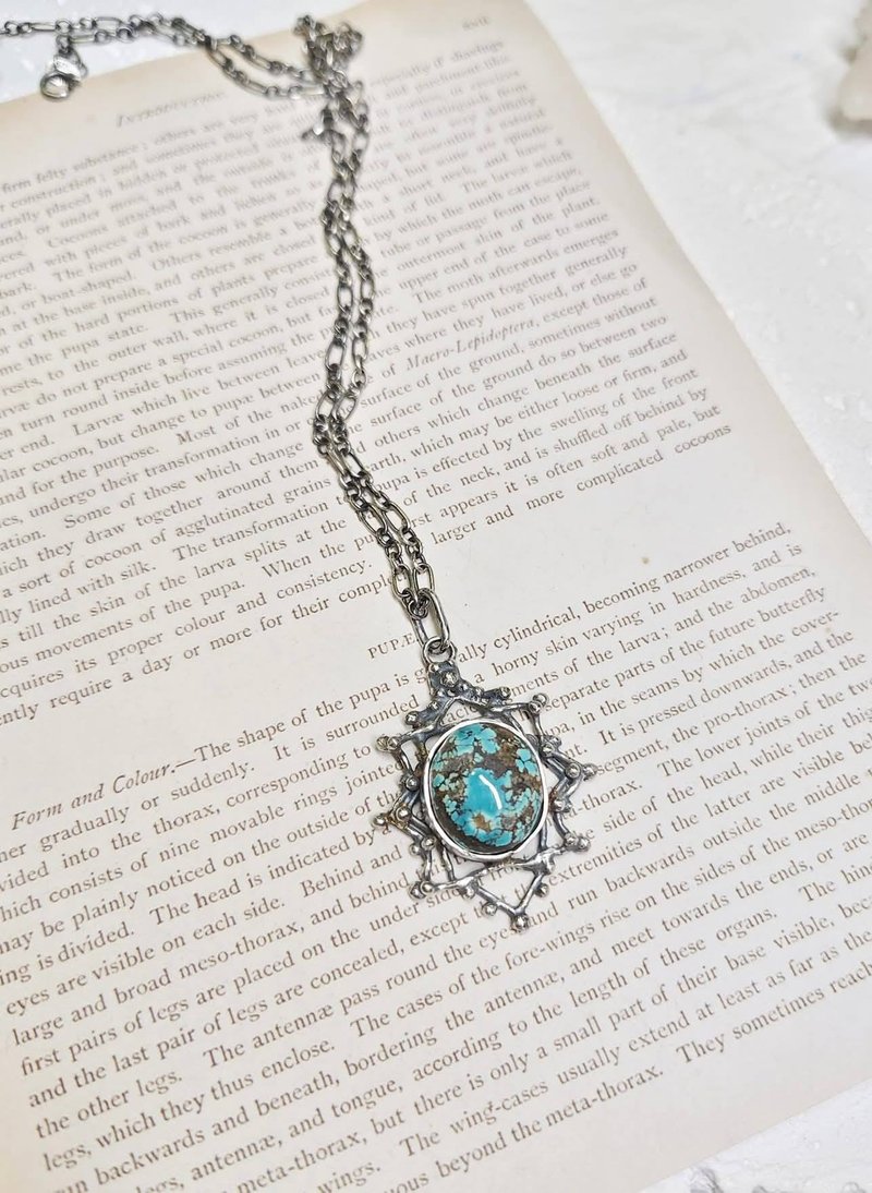 绿松石 金工手作坠子 - 项链 - 宝石 