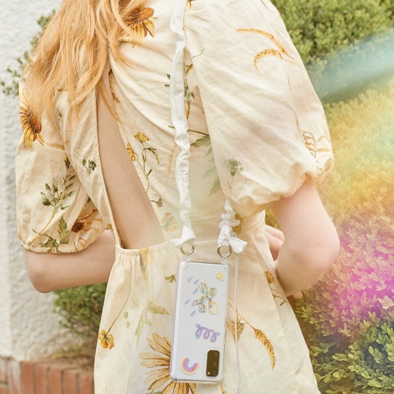 STRP 可拆式皱褶背带手机壳_透明涂鸦款 - 手机壳/手机套 - 其他材质 