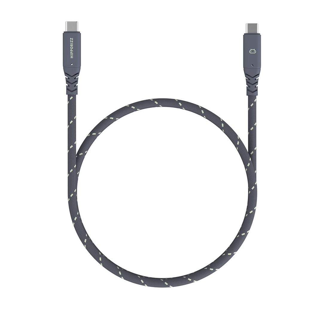 Hipporizz CAVO 1.5M C to C 双色高速传输充电编织线 240W - 充电宝/传输线 - 尼龙 蓝色