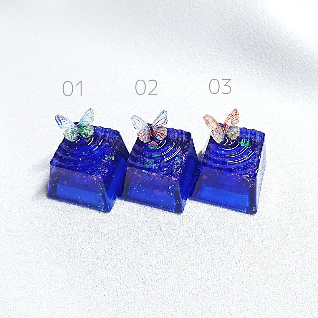 午夜泉水键帽 - 电脑配件 - 树脂 蓝色
