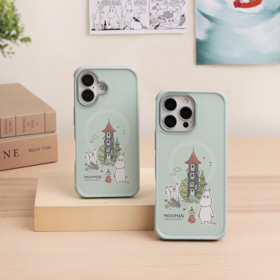 Moomin手机壳iPhone 16全系列防摔手机壳-姆明 超强磁吸透明壳 - 手机壳/手机套 - 其他材质 