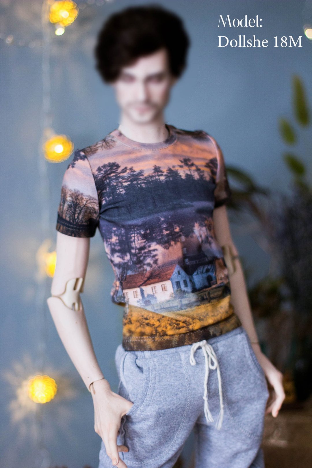 Bjd doll 1/3 male t-shirt (Dollshe doll) 70cm, 70+ - 其他 - 棉 粉红色
