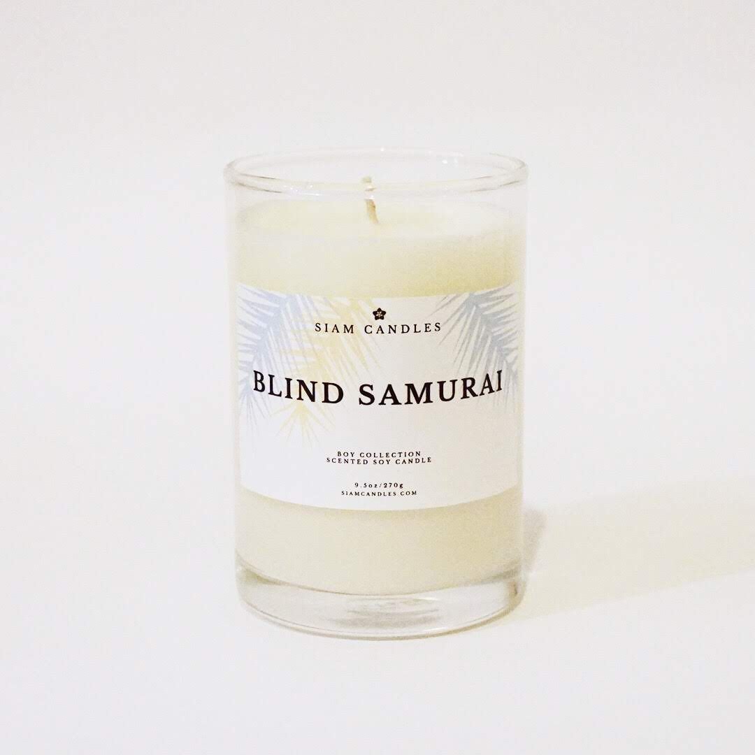 Blind Samurai | 9.5oz Standard Candles - 蜡烛/烛台 - 其他材质 白色