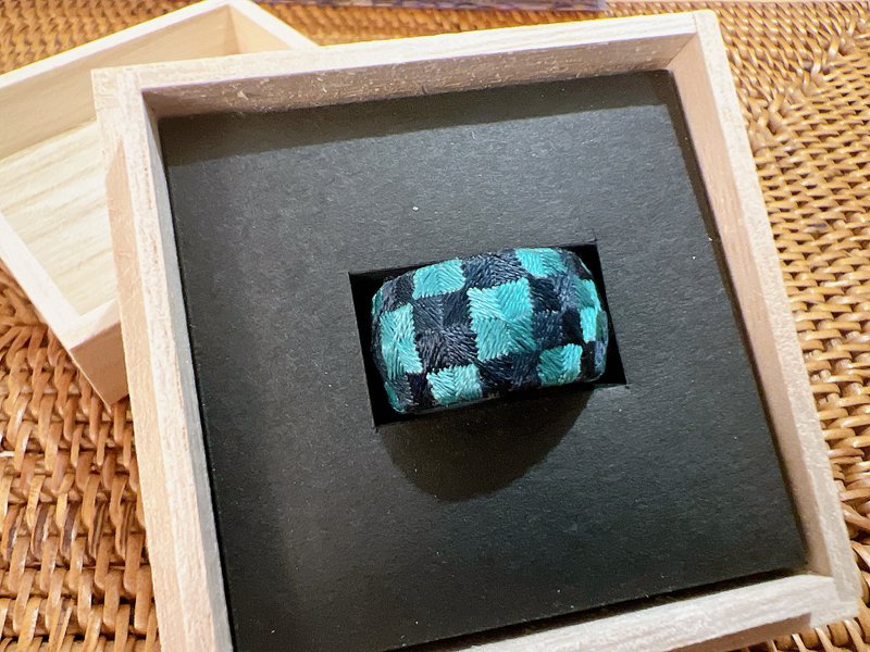 Traditional craft Kaga thimble GENROKU - 编织/刺绣/羊毛毡/裁缝 - 丝．绢 绿色