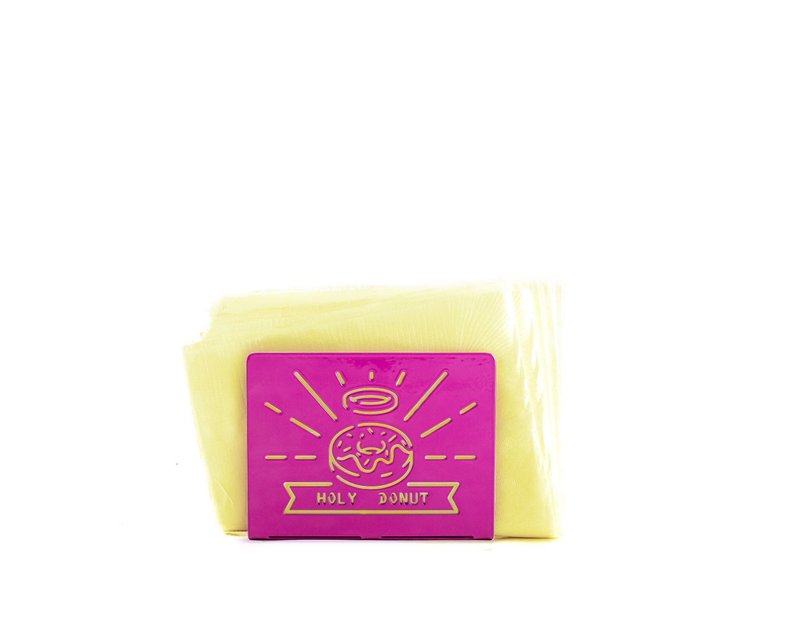 Napkin holder Holy Donut // Retro pop art // FREE SHIPPING WORLDWIDE - 餐垫/桌巾 - 其他金属 紫色