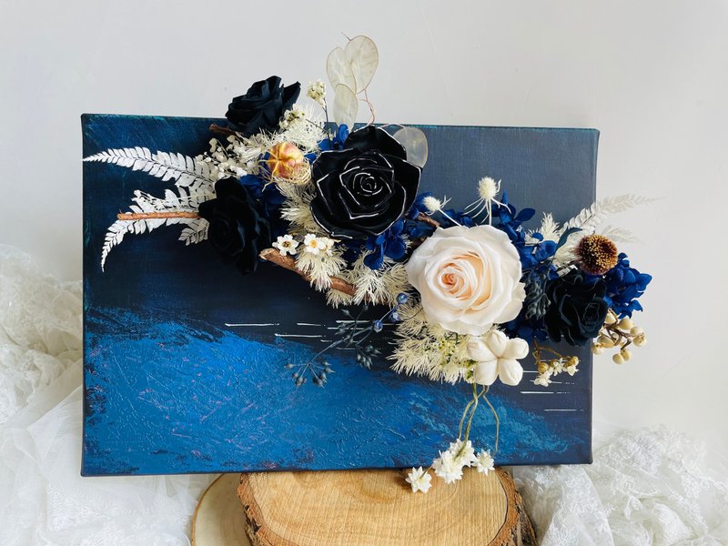 Midnight by the riverside - 画布花/生日花礼/情人节花礼 - 干燥花/捧花 - 植物．花 