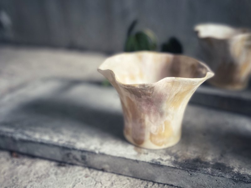 白陶之舞盆器 / 芬芳绽放组曲花盆 - 花朵 No. 5 - 植栽/盆栽 - 陶 白色