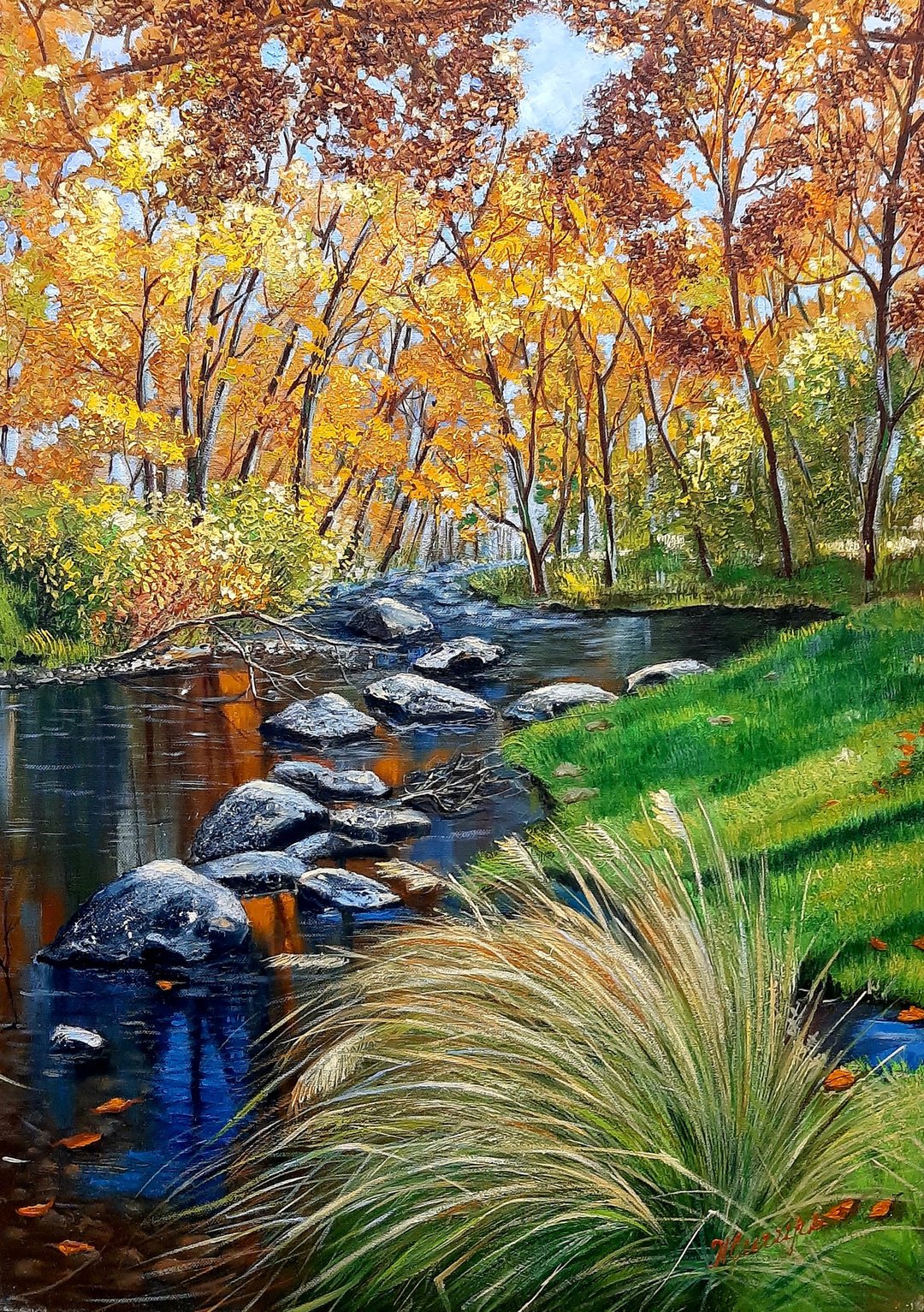 Landscape oil painting - 插画/绘画/写字 - 其他材质 多色