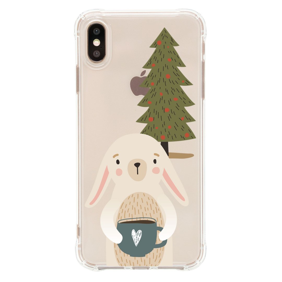 兔子也想庆祝圣诞 iPhone 7 8 X XS XSmax XR Samsung 手机壳 - 手机壳/手机套 - 塑料 多色