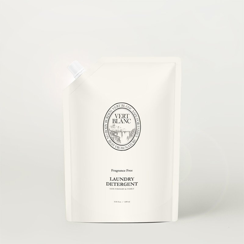 VERTBLANC 宝宝天然衣物清洁液补充装 无香味 (1000ml) - 衣物清洁 - 其他材质 白色