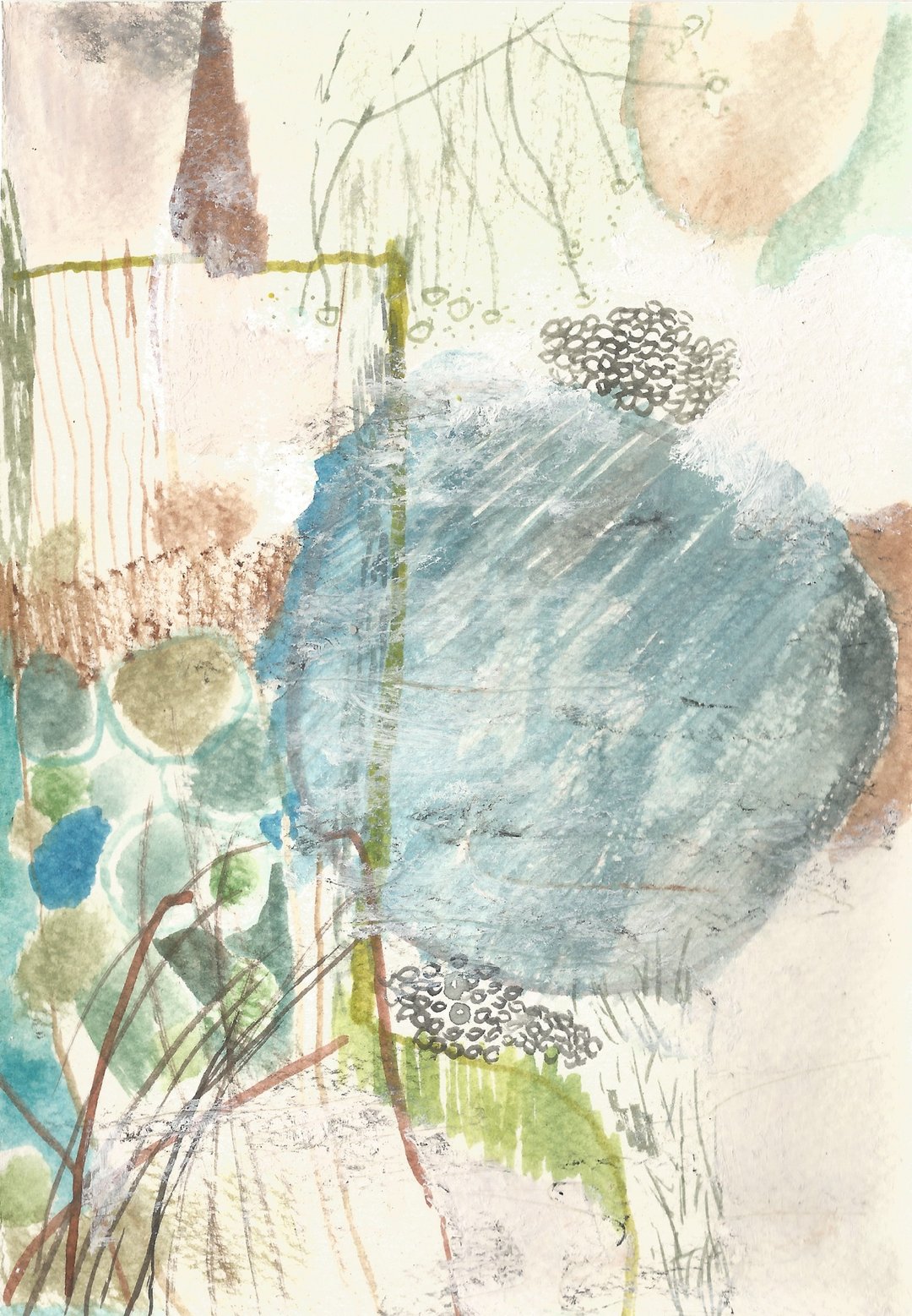 水彩绘画--风雨微小的日子 挂画 - 墙贴/壁贴 - 纸 