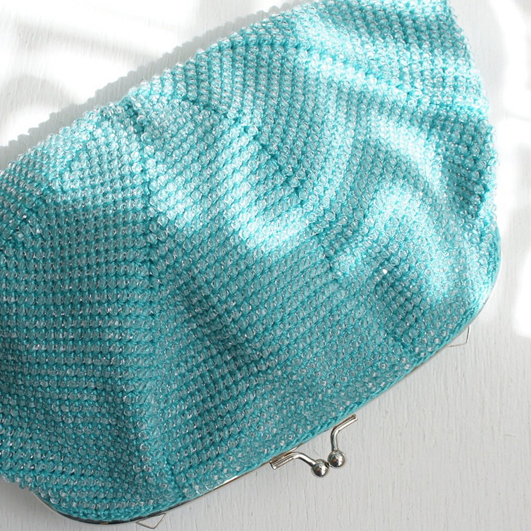 Ba-ba handmade  Acrylic beads crochet bag No.1212 - 手提包/手提袋 - 其他材质 绿色