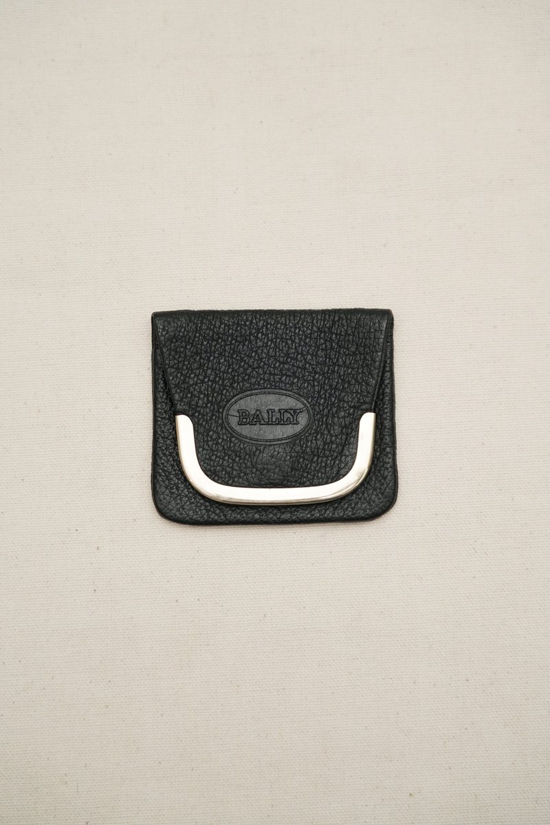 A ROOM MODEL - Bally黑方荔枝纹零钱夹 - 零钱包 - 真皮 黑色