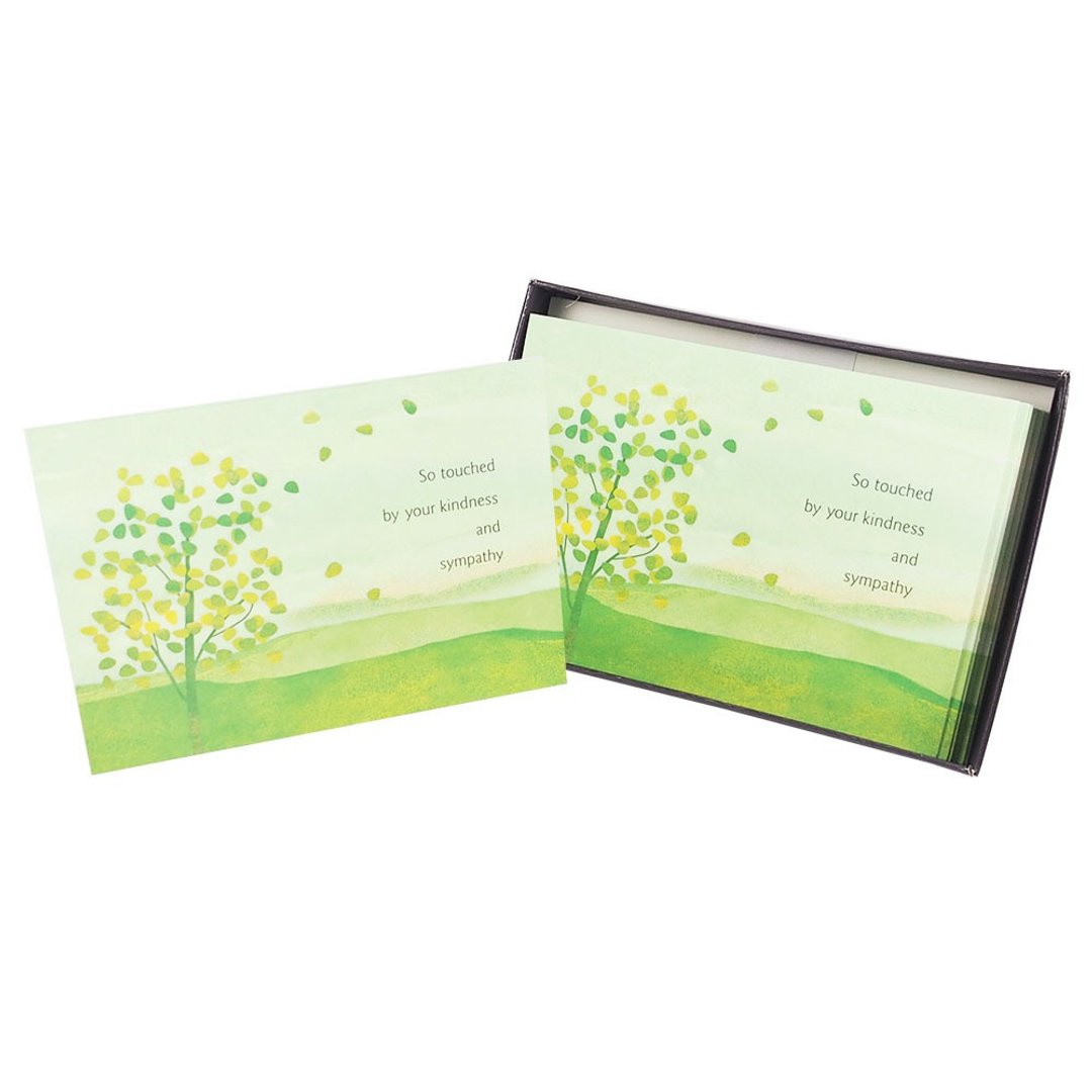 盒卡-绿色感动10入【Hallmark-卡片 吊唁感谢】 - 卡片/明信片 - 纸 多色