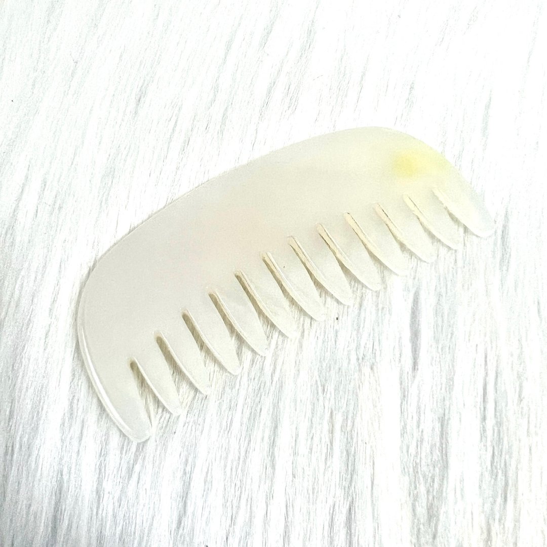 白玛瑙梳  | 水晶 | 水晶配饰 - 彩妆刷具/镜子/梳子 - 水晶 白色