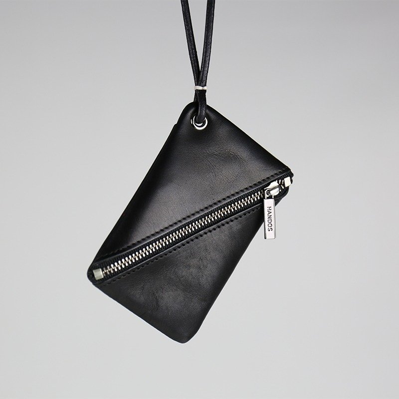 质感牛皮证件零钱夹－雾黑 - 证件套/卡套 - 真皮 黑色