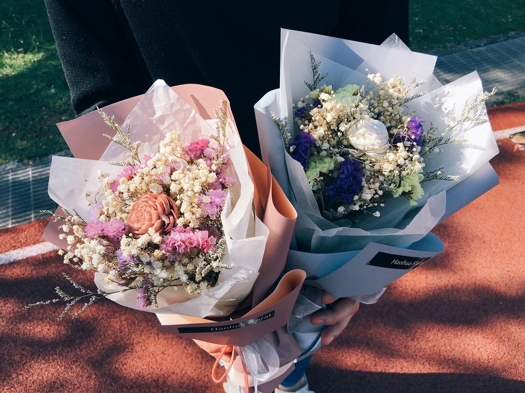 【好花】永恒玫瑰干燥花束情人节花束 毕业花束 母亲节 - 干燥花/捧花 - 植物．花 多色