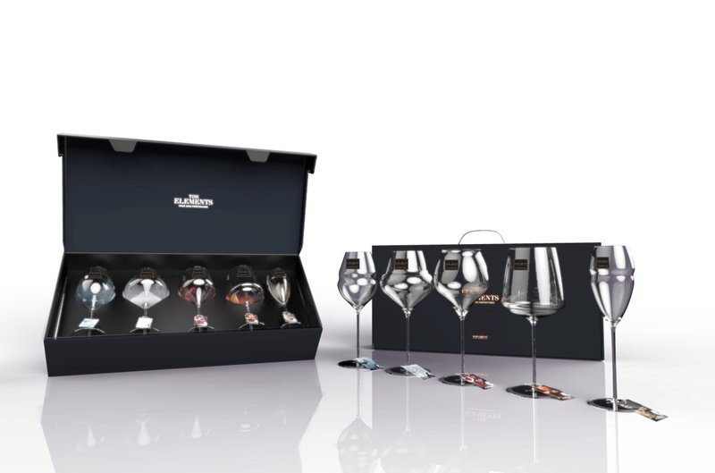 LUCARIS 手工杯 2入礼盒组 5入礼盒组【The Elements】五款 - 酒杯/酒器 - 玻璃 白色