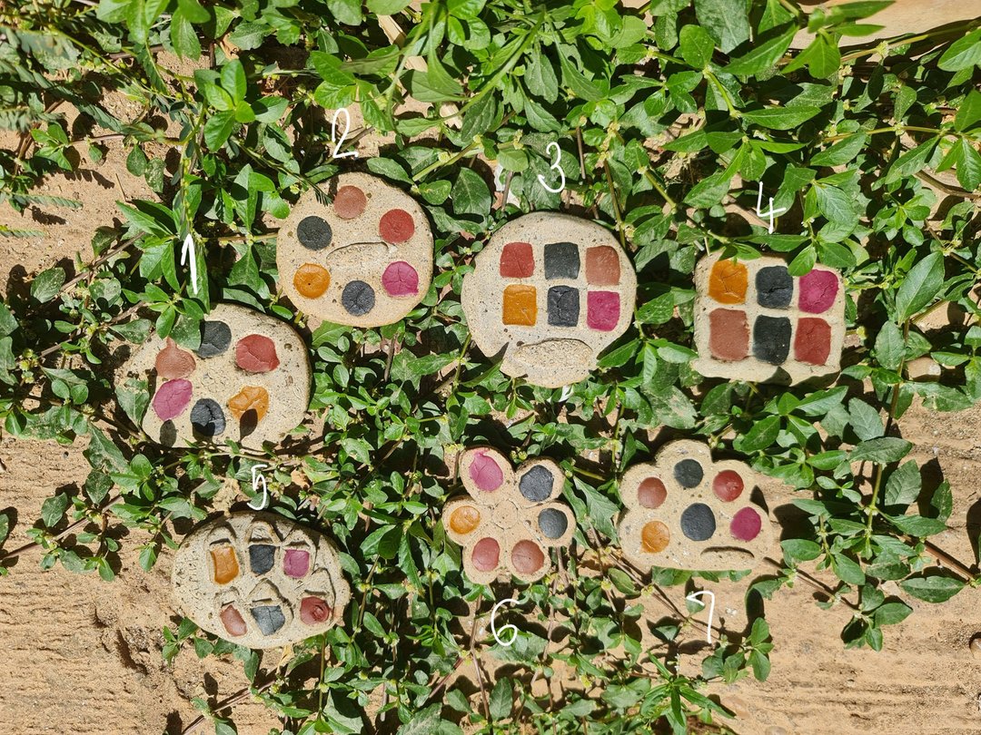 natural water color Terracotta palette, set of 6 colors - 插画/绘画/写字 - 植物．花 