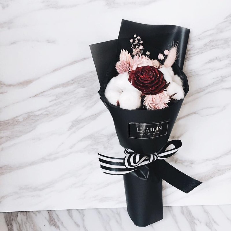 “ Le Jardin ”宁静手写日记 手做干燥花束 / 情人节 生日礼物 - 植栽/盆栽 - 纸 