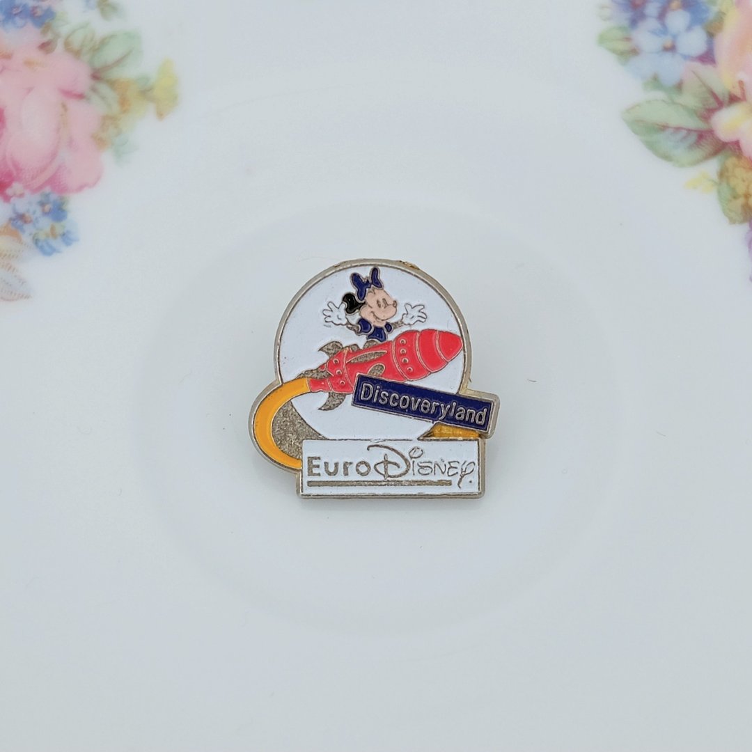 复古米妮老鼠 Euro Disney 别针 - 徽章/别针 - 铜/黄铜 红色