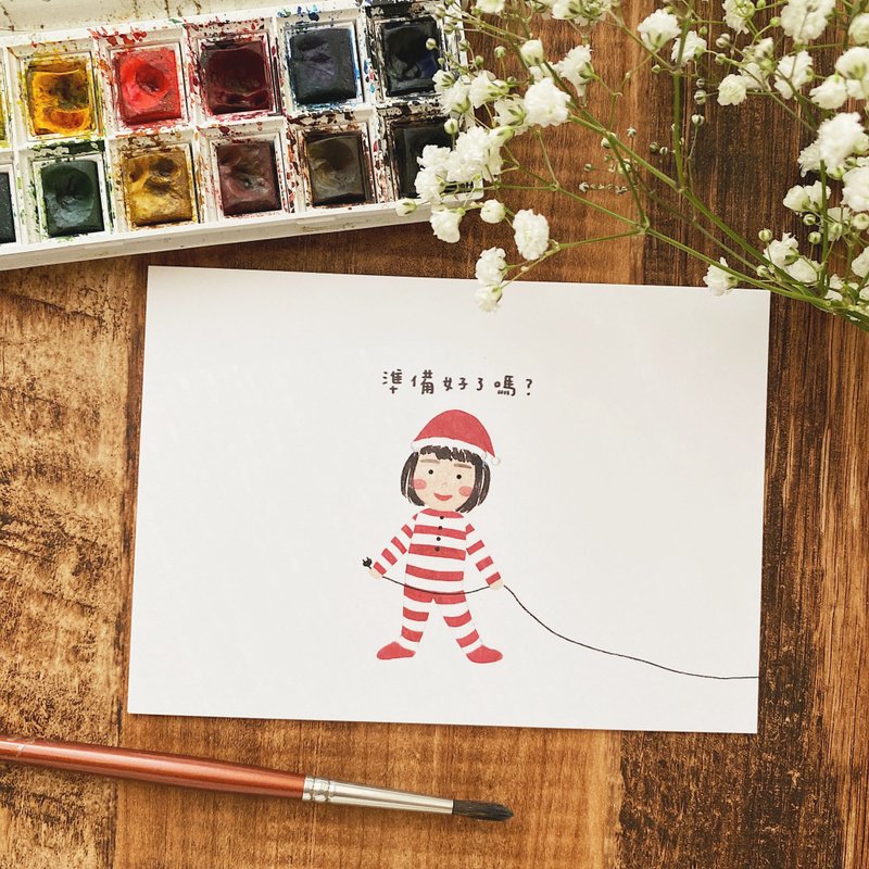 点灯仪式 /圣诞明信片 - 卡片/明信片 - 纸 