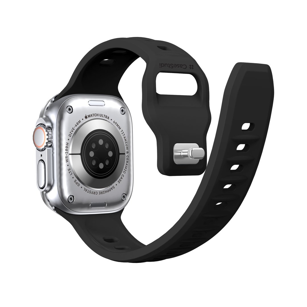 Combat: Apple Watch 9/Ultra FKM Sports 运动防水表带 45/49mm - 数码小物 - 塑料 黑色