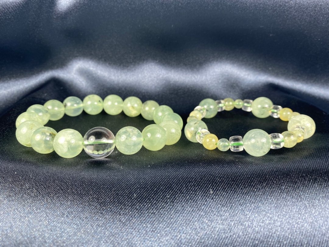 青葡萄乐园/情侣组/水晶手作 定制化/招财/礼品 - 手链/手环 - 水晶 绿色