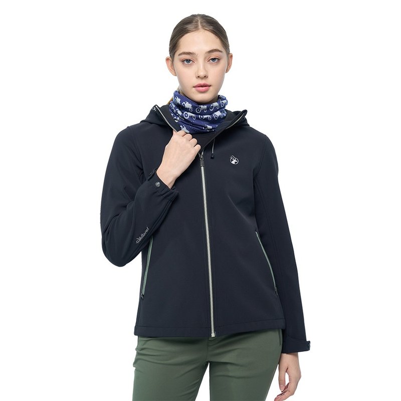 【Wildland 荒野】N66防风防泼三层贴保暖外套 女 0B02915-54 - 女装休闲/机能外套 - 尼龙 黑色