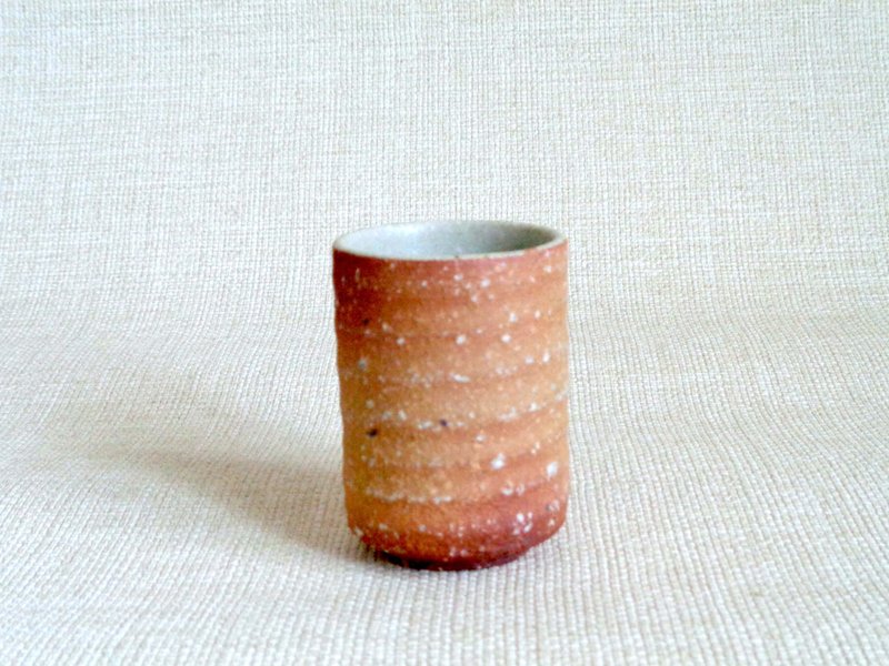 茶杯猩红色 2-b - 茶具/茶杯 - 陶 橘色