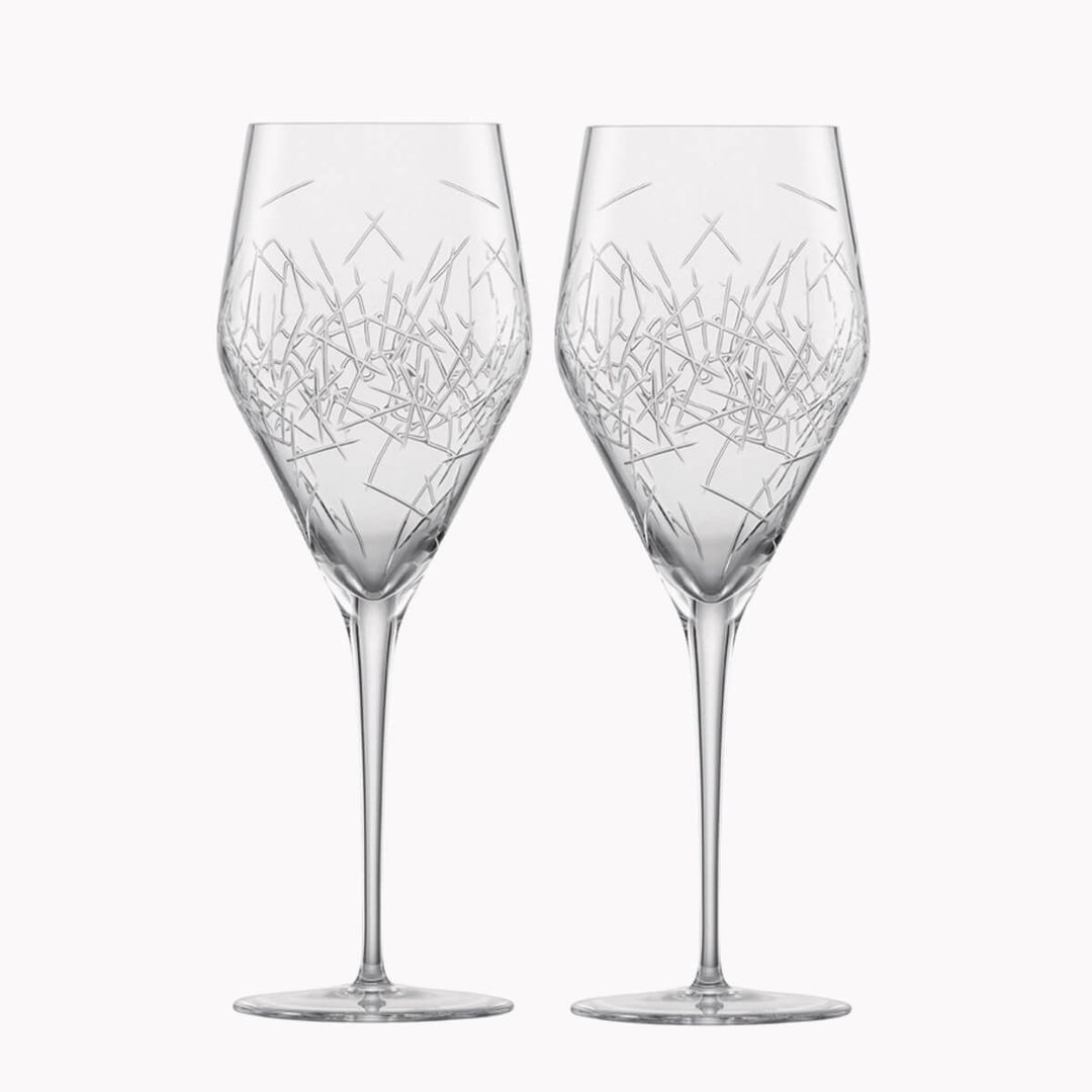 (一对价)357cc【德国蔡司手工杯】Hommage系列Glace结婚水晶对杯 - 酒杯/酒器 - 玻璃 透明