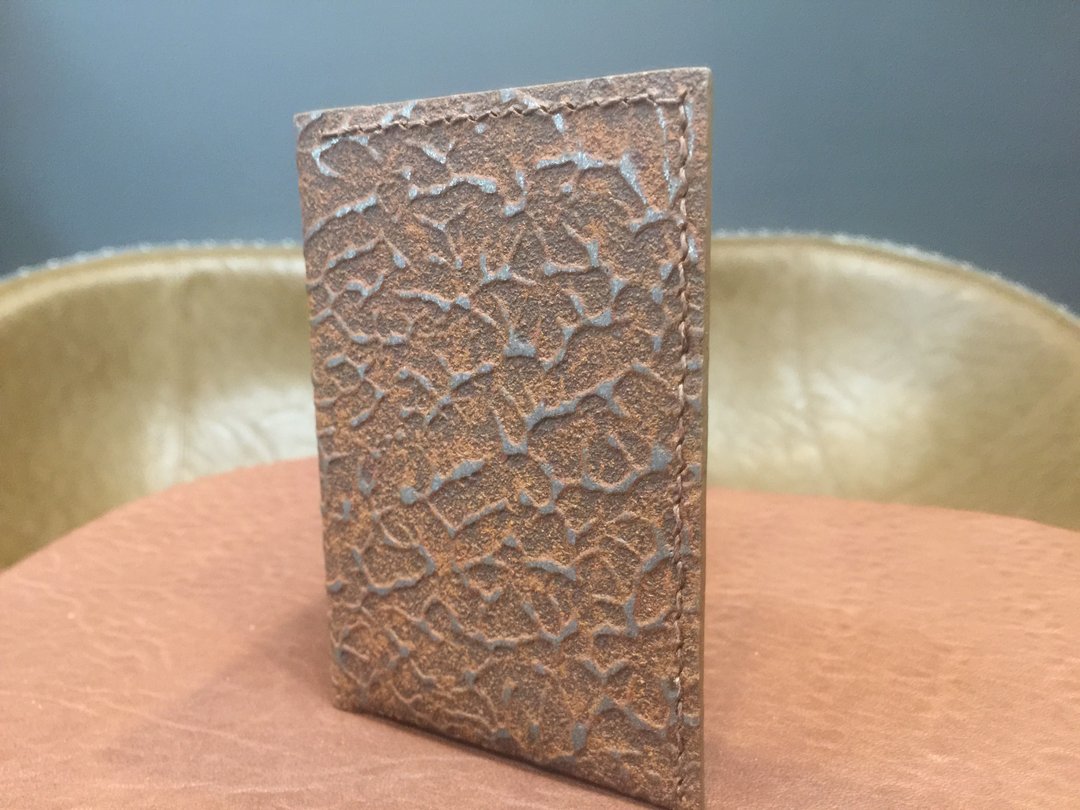 铁革系列名片夹.使用环保铁粉制作成.搭配皮革产生力与美的结合 - 名片夹/名片盒 - 真皮 