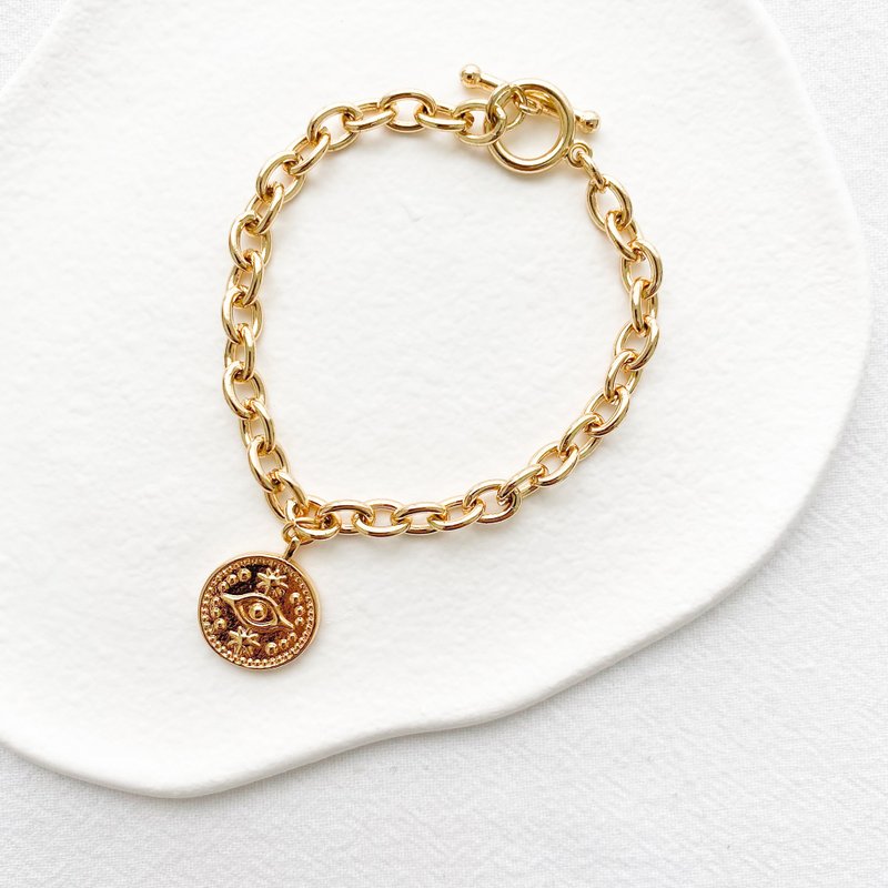 恶魔之眼 | 金色手链 - 手链/手环 - 铜/黄铜 金色