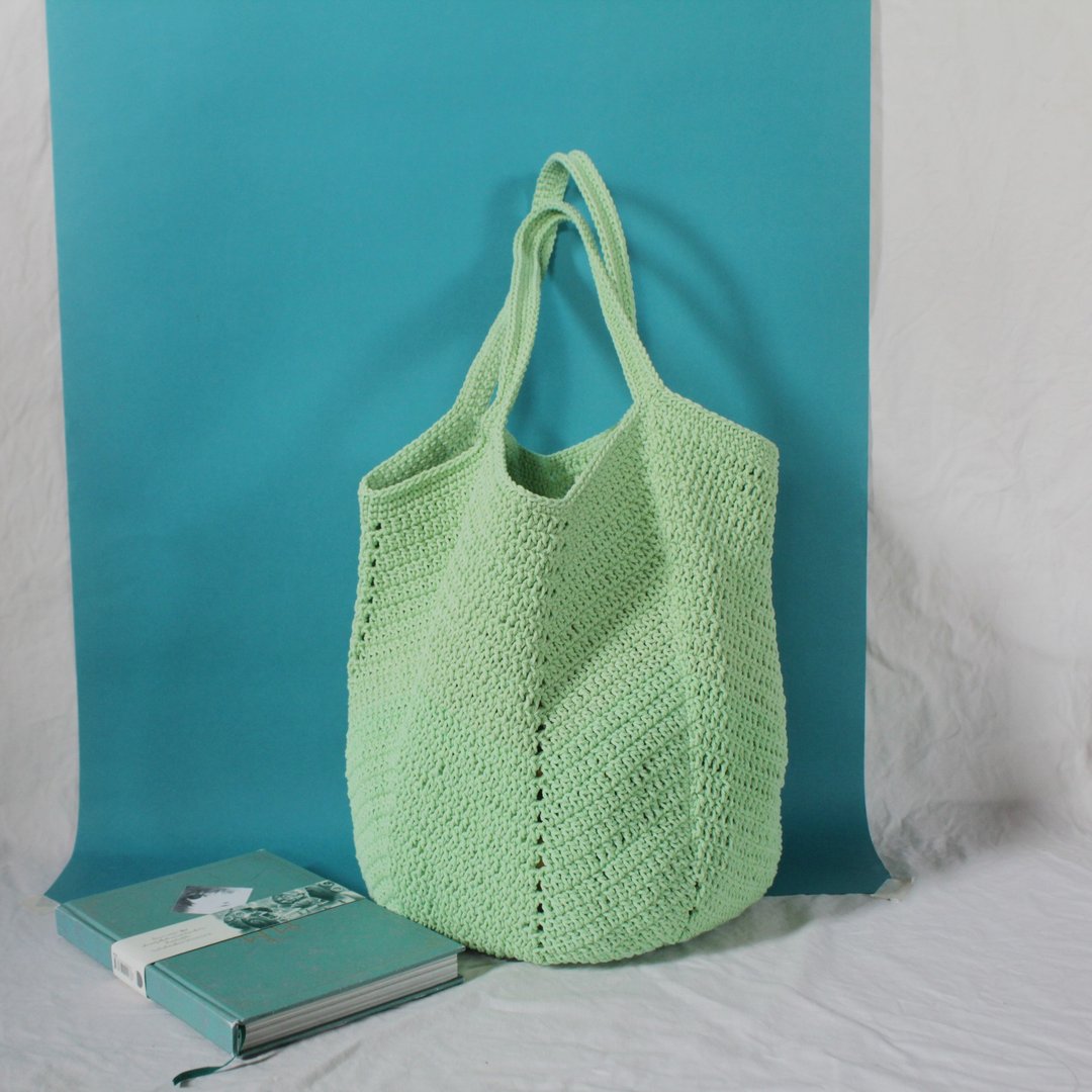 Lime Tote bag ,Market bag ,Crochet bag ,Shopping bag - 其他 - 其他材质 绿色