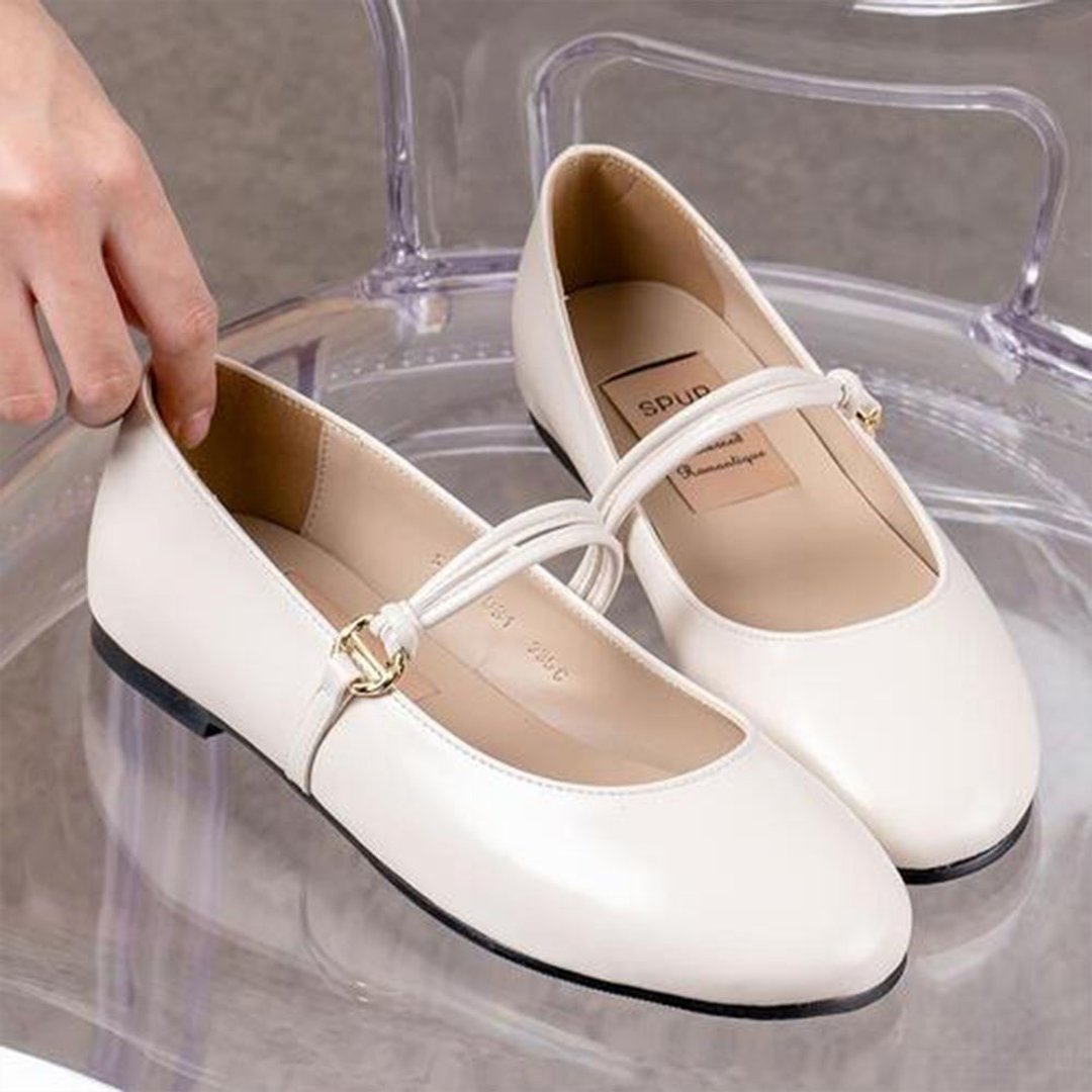 PRE-ORDER SPUR 瑪莉珍鞋 SS7031 CREAM - 玛莉珍鞋 - 其他材质 