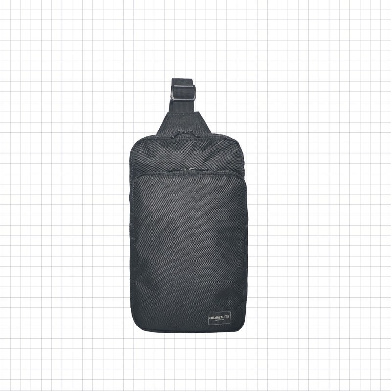 BJ2 双层机能单肩包 BJ2-1352-BK【 台湾原创品包包品牌】 - 侧背包/斜挎包 - 尼龙 黑色