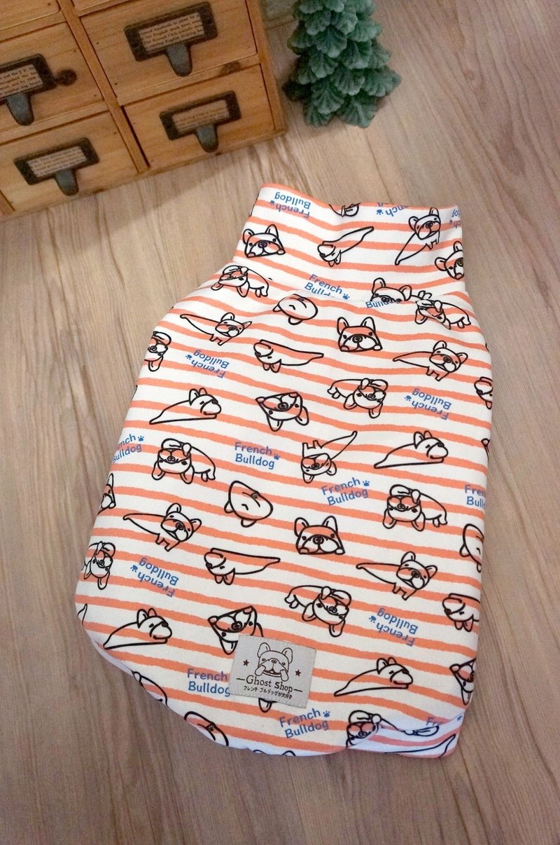 (售完)高领家居宠物衣-法斗家族(橘条纹) - 衣/帽 - 其他材质 