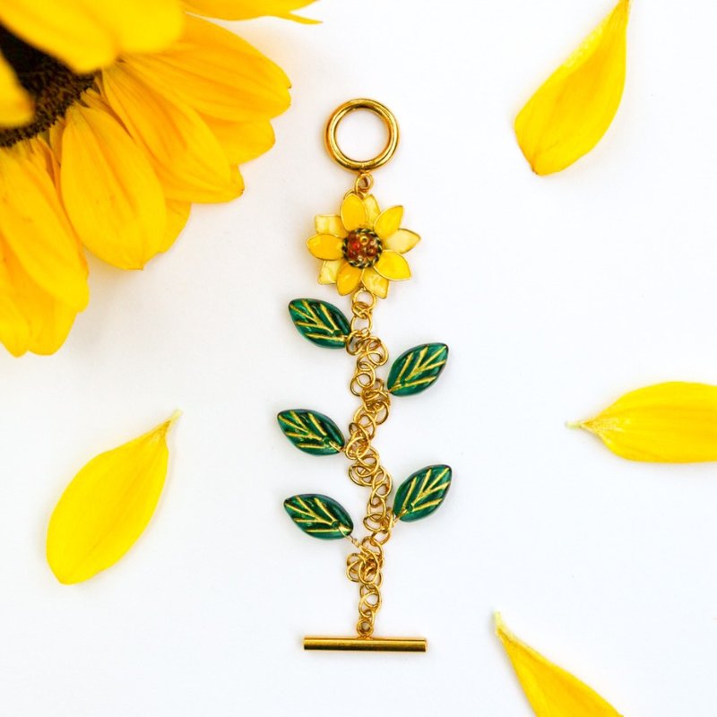 向日葵手链 - 手链/手环 - 树脂 黄色