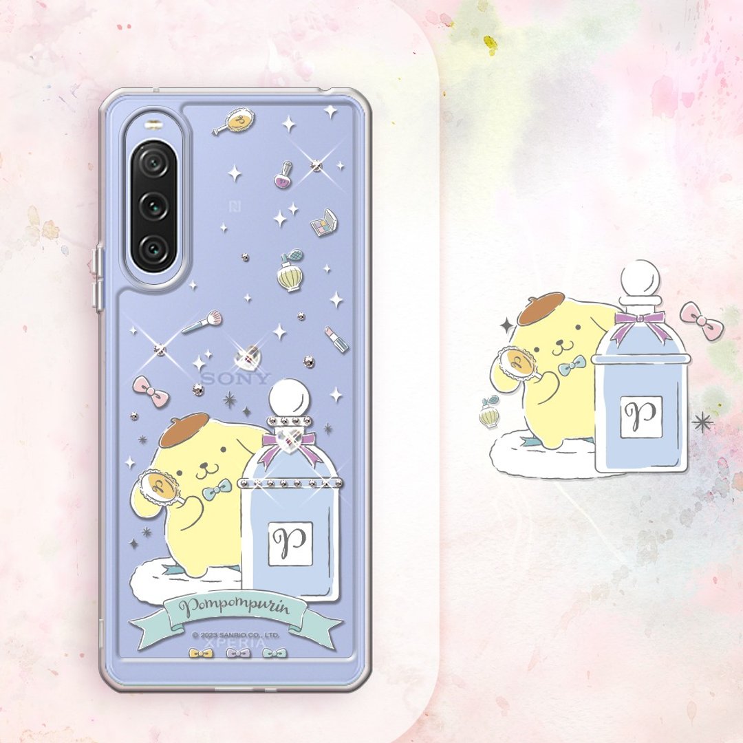 三丽鸥 Sony 全系列 防震双料水晶彩钻手机壳-香水布丁狗 - 手机壳/手机套 - 其他材质 多色