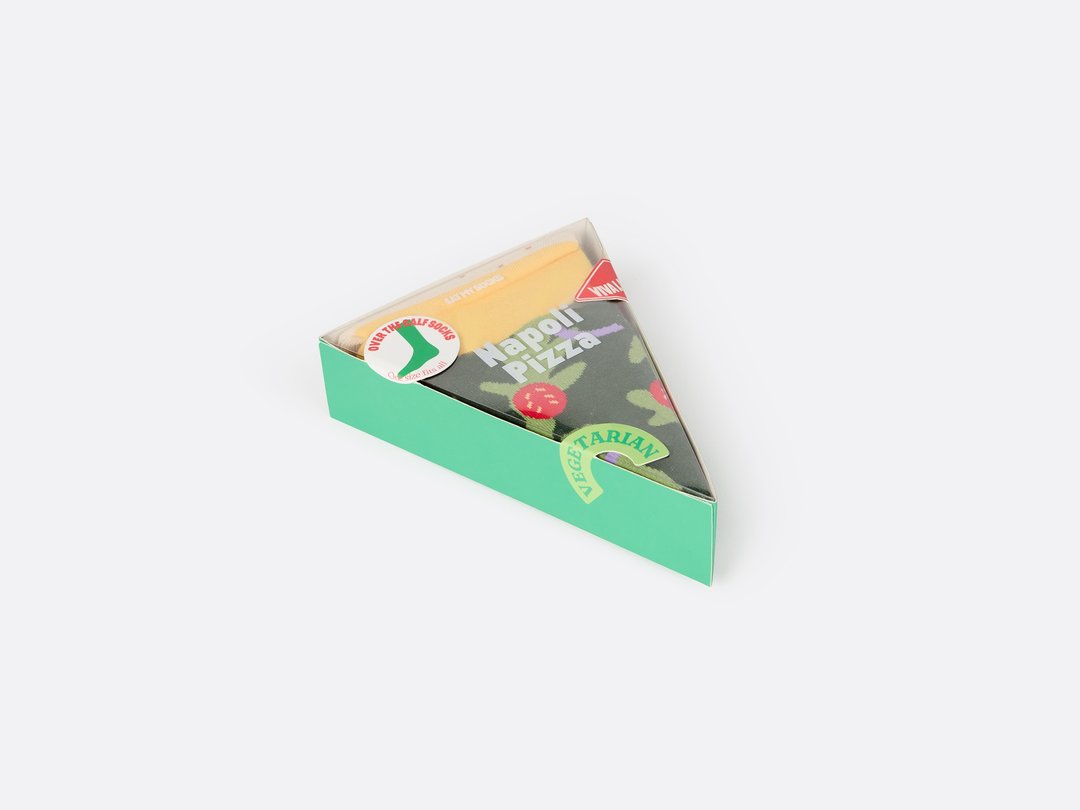 EAT MY SOCKS袜子/快餐系列/素食Pizza - 袜子 - 棉 