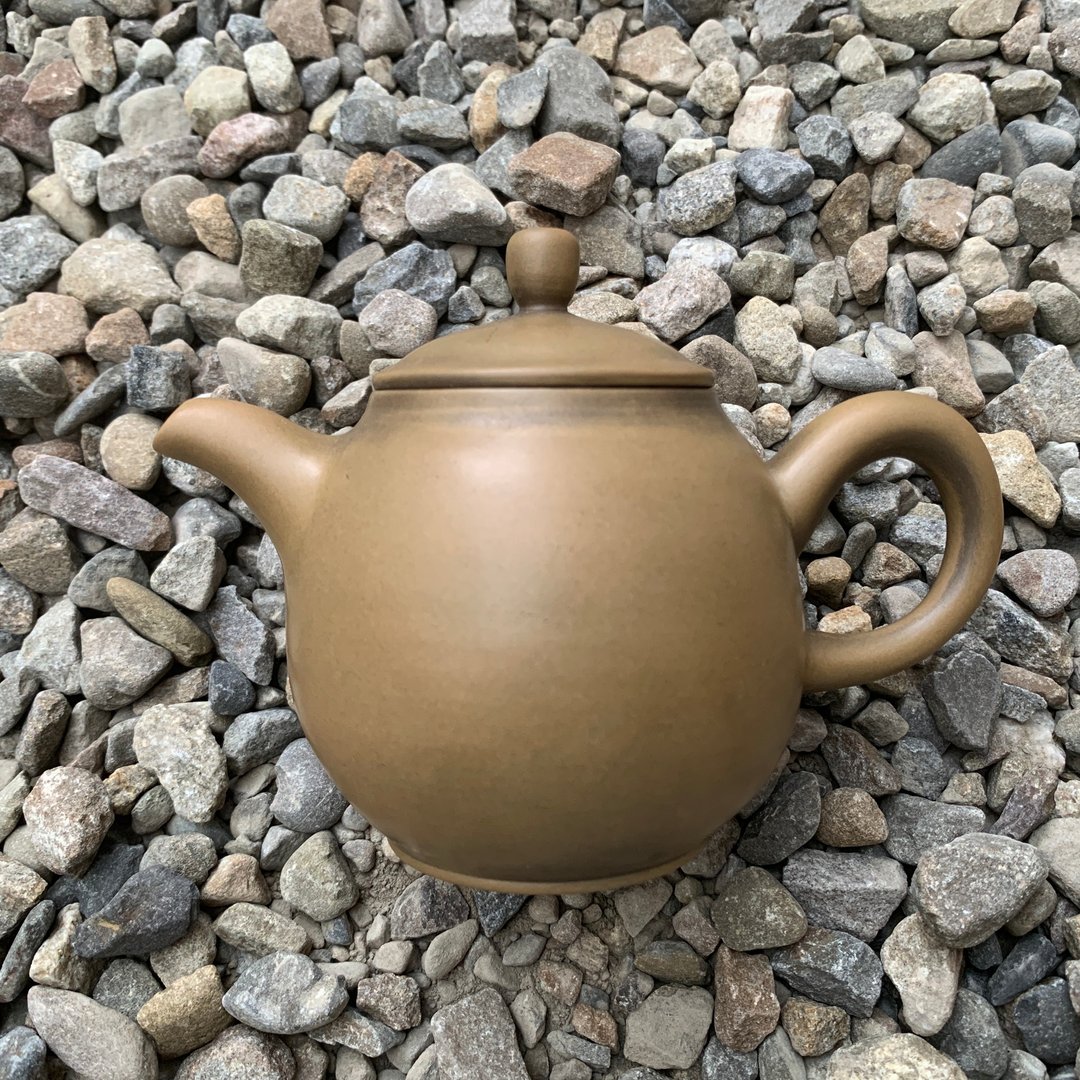 台湾【段泥窑变】手拉坏段泥素面薄胎窑变壶4 - 茶具/茶杯 - 陶 卡其色