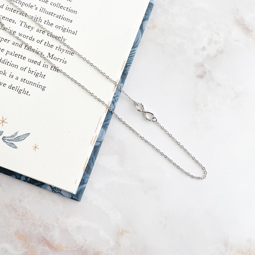 Silver / Infinity-chan / Choker Necklace SV217SS - 项链 - 其他金属 银色