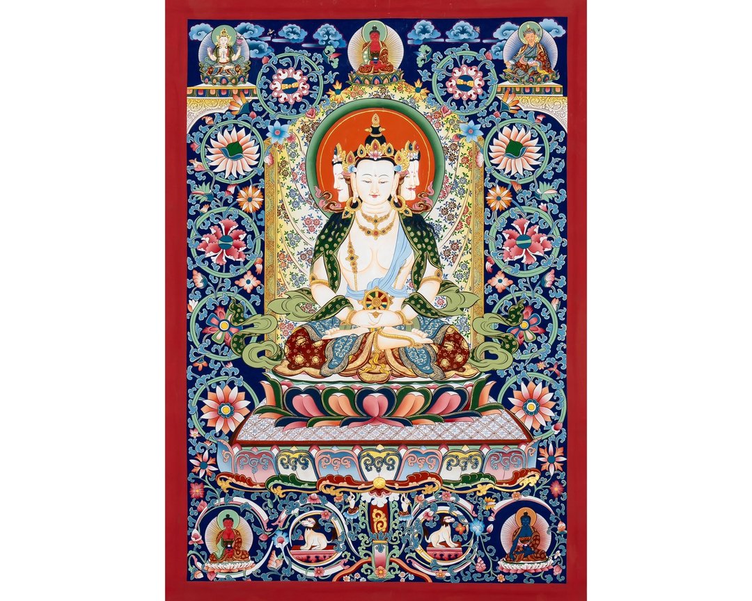 唐卡遗产光辉的大日如来通往究竟觉悟之路 - 墙贴/壁贴 - 其他材质 多色
