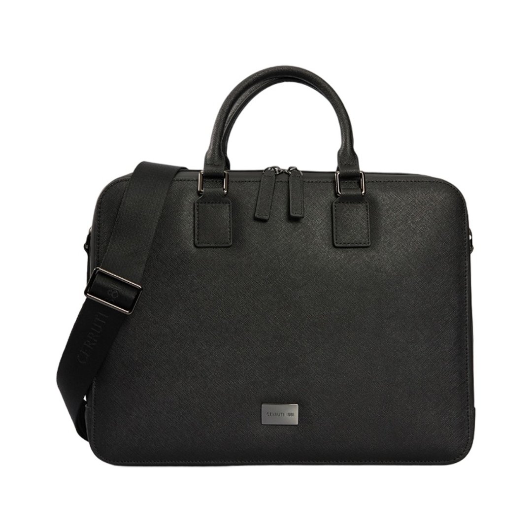 CERRUTI 1881 限量2折 意大利顶级小牛皮公文包 全新专柜展示品 - 公文包/医生包 - 真皮 黑色